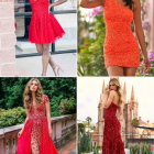 Short red homecoming dresses 2023