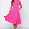 Hot pink midi dress