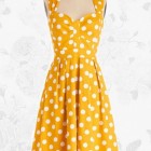 50s style polka dot dress