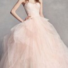 Vera wang blush wedding gown