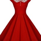Vintage dresses red