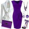 Purple dress outfit