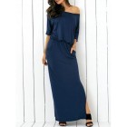 Casual fitted maxi dress