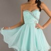 Light blue short prom dresses
