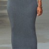 Grey maxi skirt