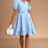 Light blue spring dress