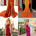 Orange prom dresses 2023
