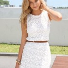 White summer dresses short