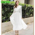White summer long dress