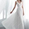 Soft lace wedding dress
