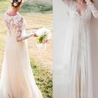 Wedding gowns lace long sleeves