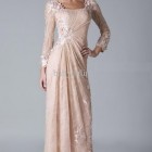 Long lace evening gown