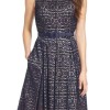 Eliza j lace fit and flare dress