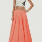Long skirt and top party wear