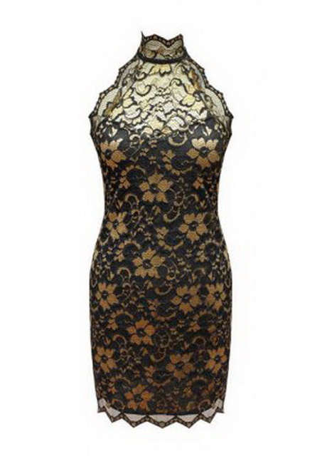 black-and-gold-lace-dress-89-3 Black and gold lace dress
