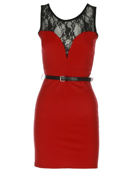 black-and-red-lace-dress-47-4 Black and red lace dress