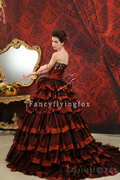 black-and-red-wedding-dress-43 Black and red wedding dress