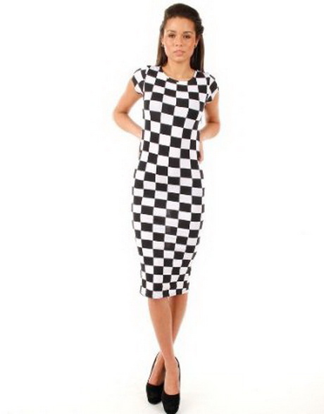 black-and-white-checkered-dress-54-18 Black and white checkered dress