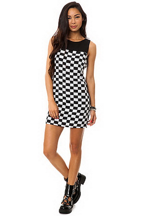 black-and-white-checkered-dress-54-6 Black and white checkered dress