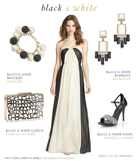 black-and-white-evening-dress-26 Black and white evening dress