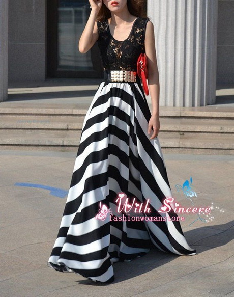 black-and-white-striped-maxi-dress-45-2 Black and white striped maxi dress