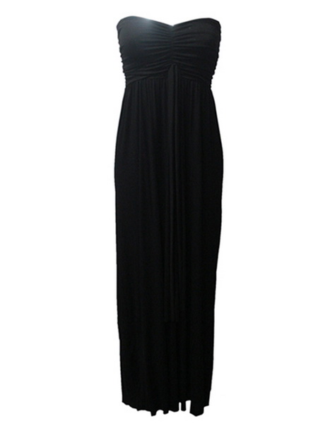 black-bandeau-maxi-dress-03-5 Black bandeau maxi dress