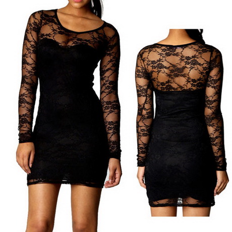 black-floral-lace-dress-41-12 Black floral lace dress