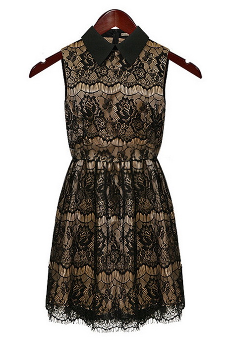 black-floral-lace-dress-41-16 Black floral lace dress