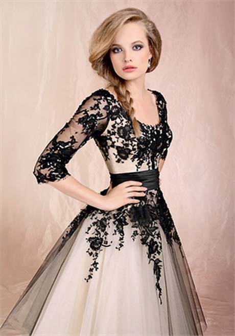 black-lace-wedding-dresses-01 Black lace wedding dresses