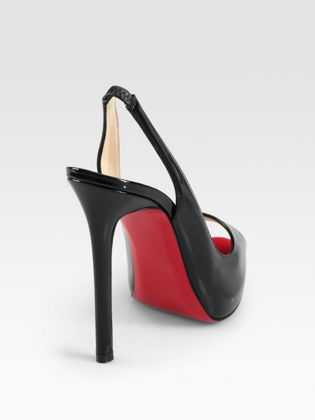 Black slingback heels