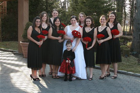 black-and-red-bridesmaid-dresses-13-8 Black and red bridesmaid dresses