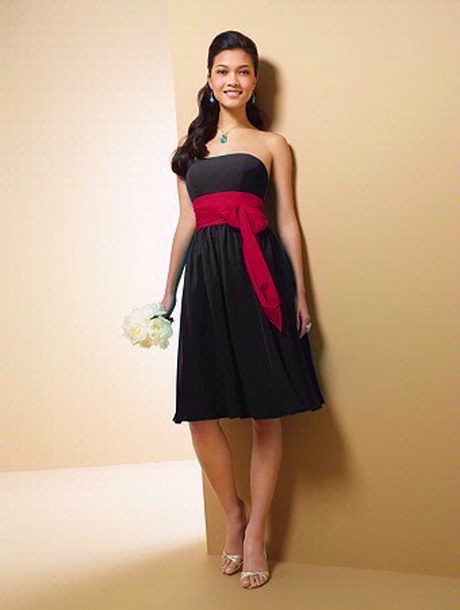 black-and-red-bridesmaid-dresses-13 Black and red bridesmaid dresses