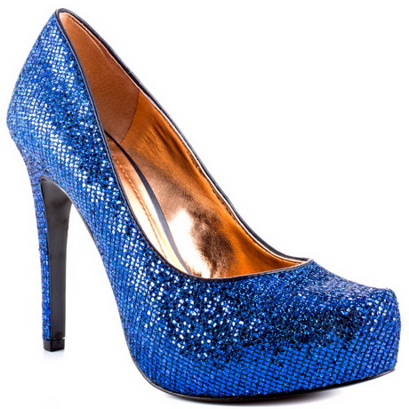 Blue glitter heels - Natalie