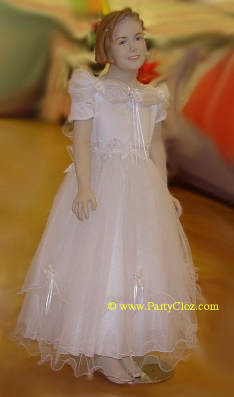 child in a wedding dress