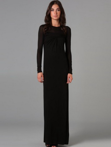 floor-length-black-dress-51-17 Floor length black dress