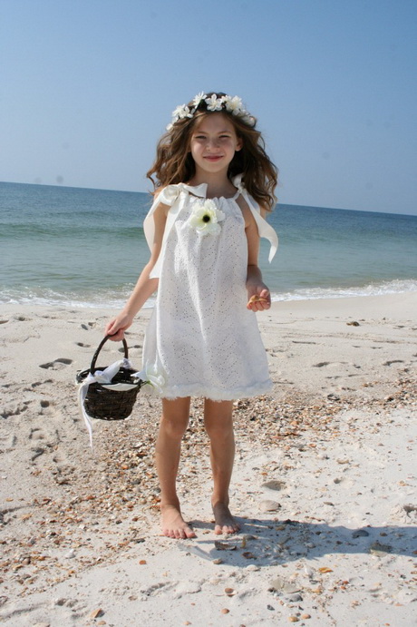 Beach Wedding Flower Girl Dresses 10