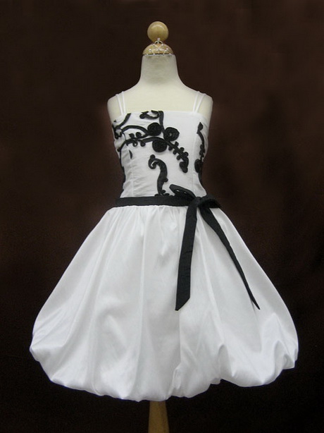girls-black-and-white-dress-90-16 Girls black and white dress
