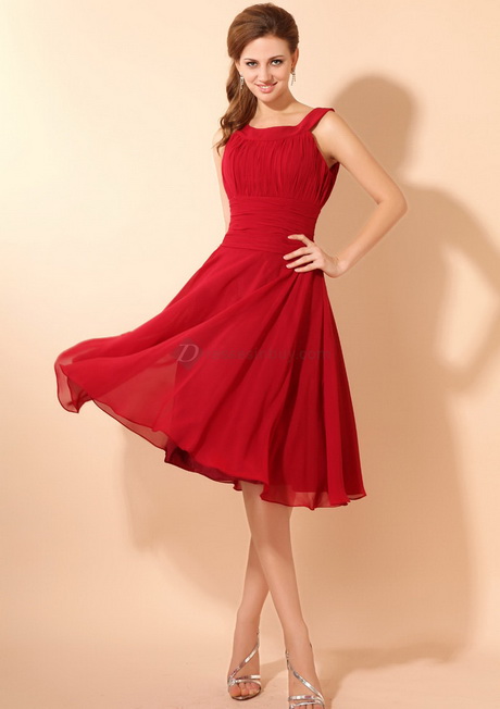 knee-length-red-dress-12-18 Knee length red dress