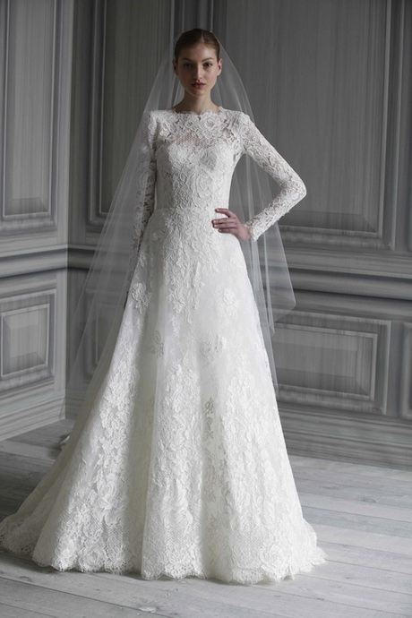 lace-wedding-dress-with-sleeves-52 Lace wedding dress with sleeves