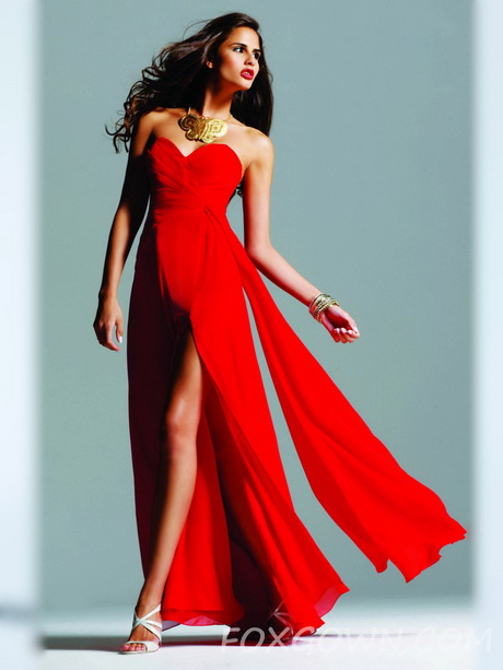 long-red-strapless-dress-64-15 Long red strapless dress