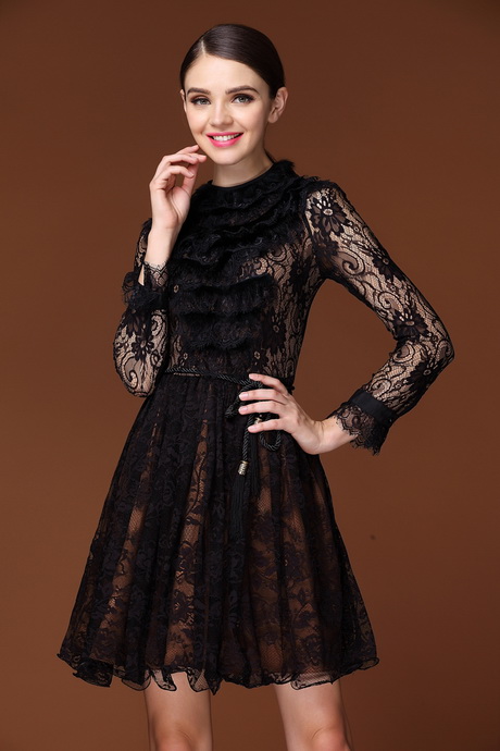 long-sleeve-black-lace-dress-48-12 Long sleeve black lace dress