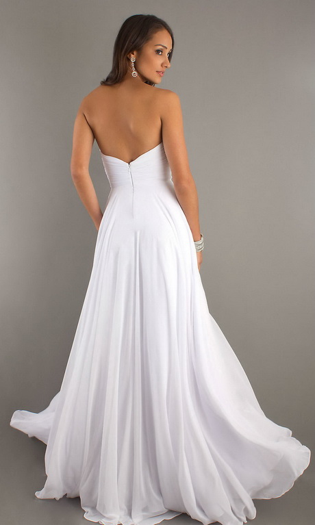 long white gown styles