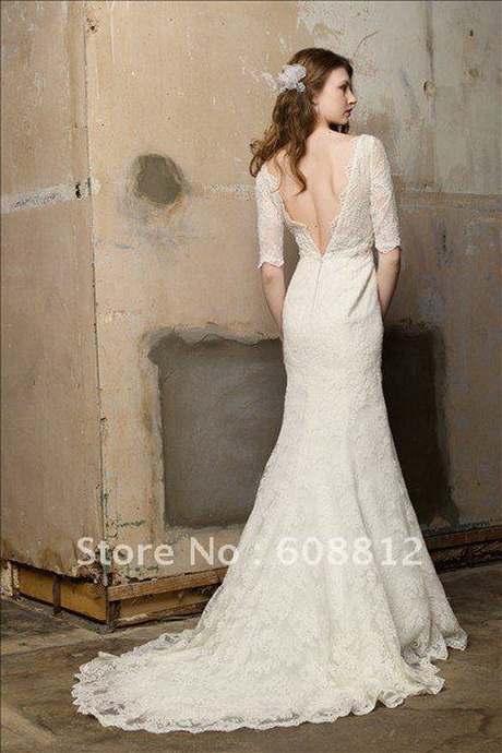 low-back-lace-wedding-dress-44-11 Low back lace wedding dress