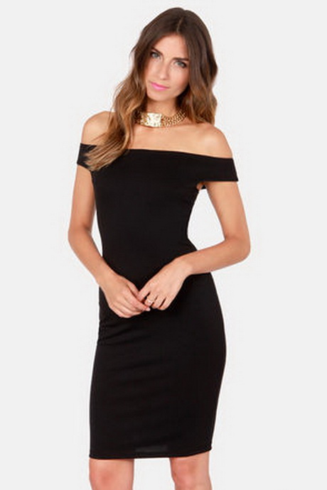 off-shoulder-black-dress-34-10 Off shoulder black dress