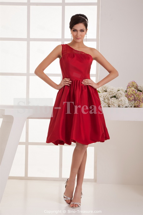 one-shoulder-red-cocktail-dresses-44-10 One shoulder red cocktail dresses