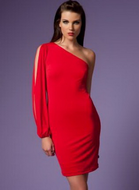 one-shoulder-red-cocktail-dresses-44-17 One shoulder red cocktail dresses