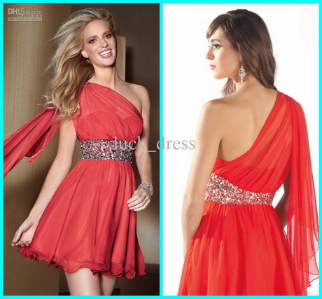 one-shoulder-red-cocktail-dresses-44-6 One shoulder red cocktail dresses