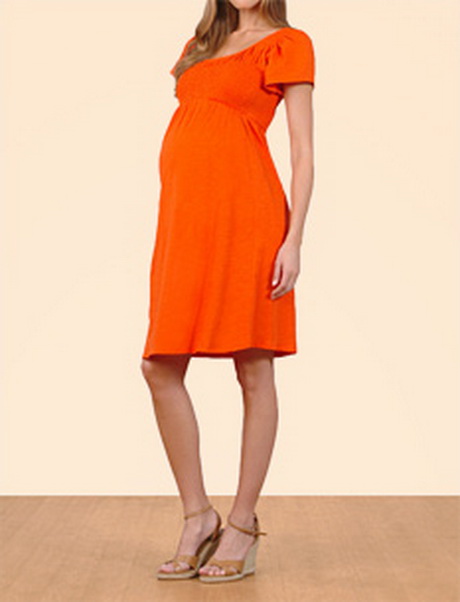 orange-maternity-dress-19-9 Orange maternity dress