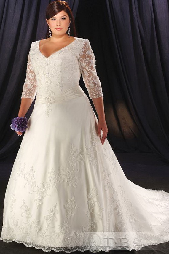 plus-size-wedding-dresses-with-sleeves-3 Plus size wedding dresses with sleeves