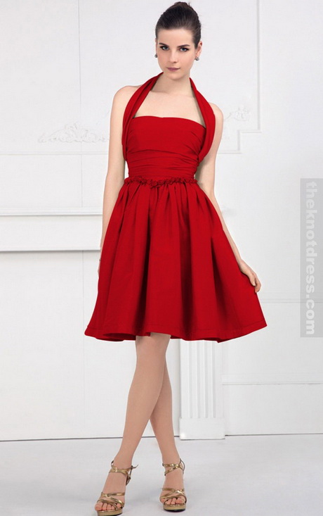 red-knee-length-dress-01-2 Red knee length dress